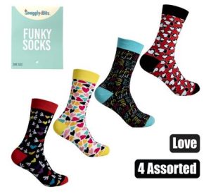 Unisex Love Assorted Socks