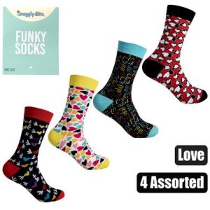Unisex Love Assorted Socks